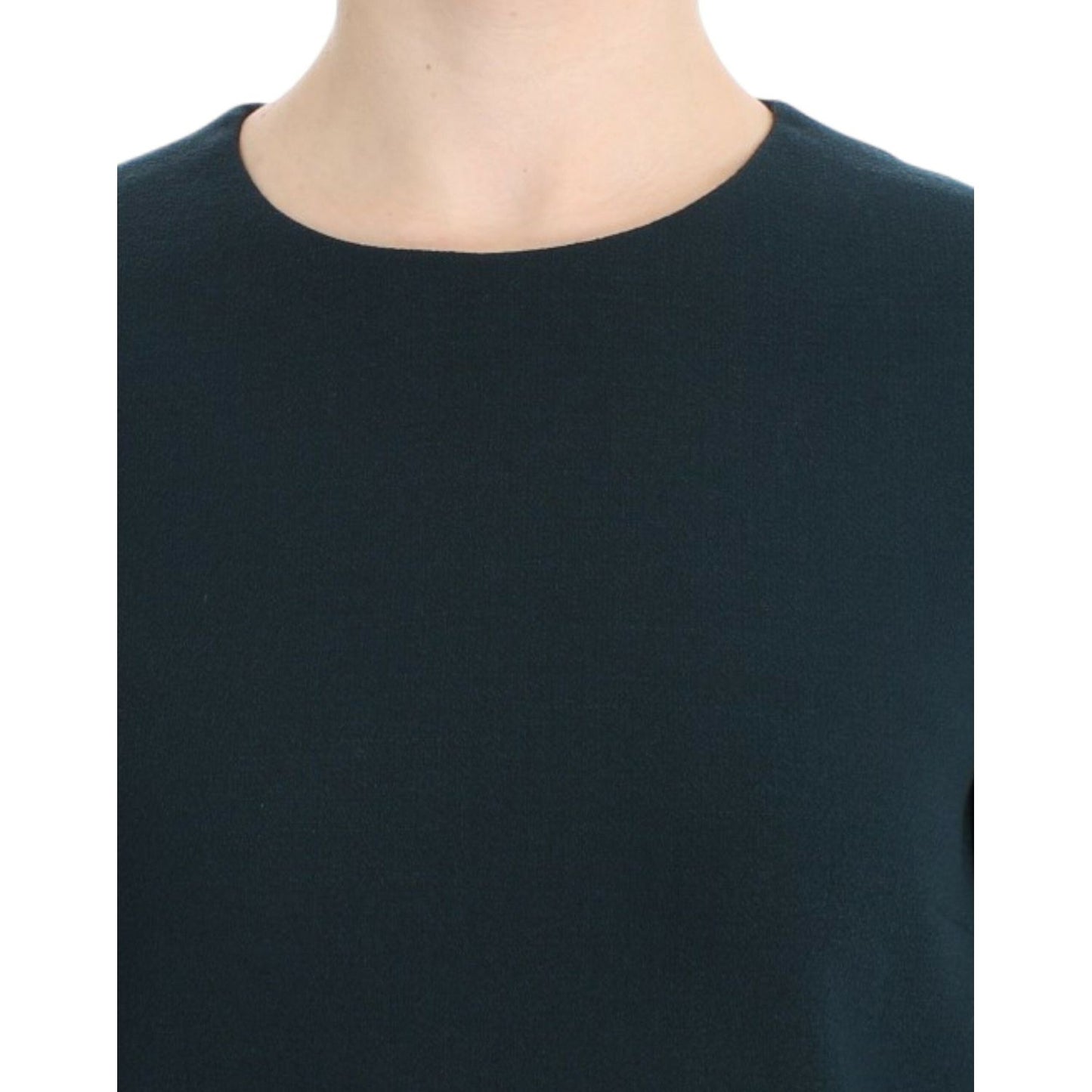 Dolce & Gabbana Green 3/4 sleeve wool blouse SIG13210-1