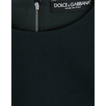 Dolce & Gabbana Green 3/4 sleeve wool blouse SIG13210-1