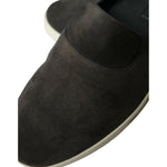 Dolce & Gabbana Blue Suede Caiman Men Loafers Slippers Shoes MV5352-41