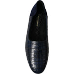 Dolce & Gabbana Blue Crocodile Leather Loafers Slip On Shoes MV5355-45