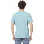 Invicta Light Blue Cotton Men T-Shirt IN-24043-S