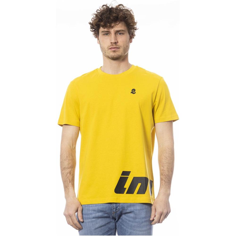Invicta Yellow Cotton Men's T-Shirt IN-24038-M