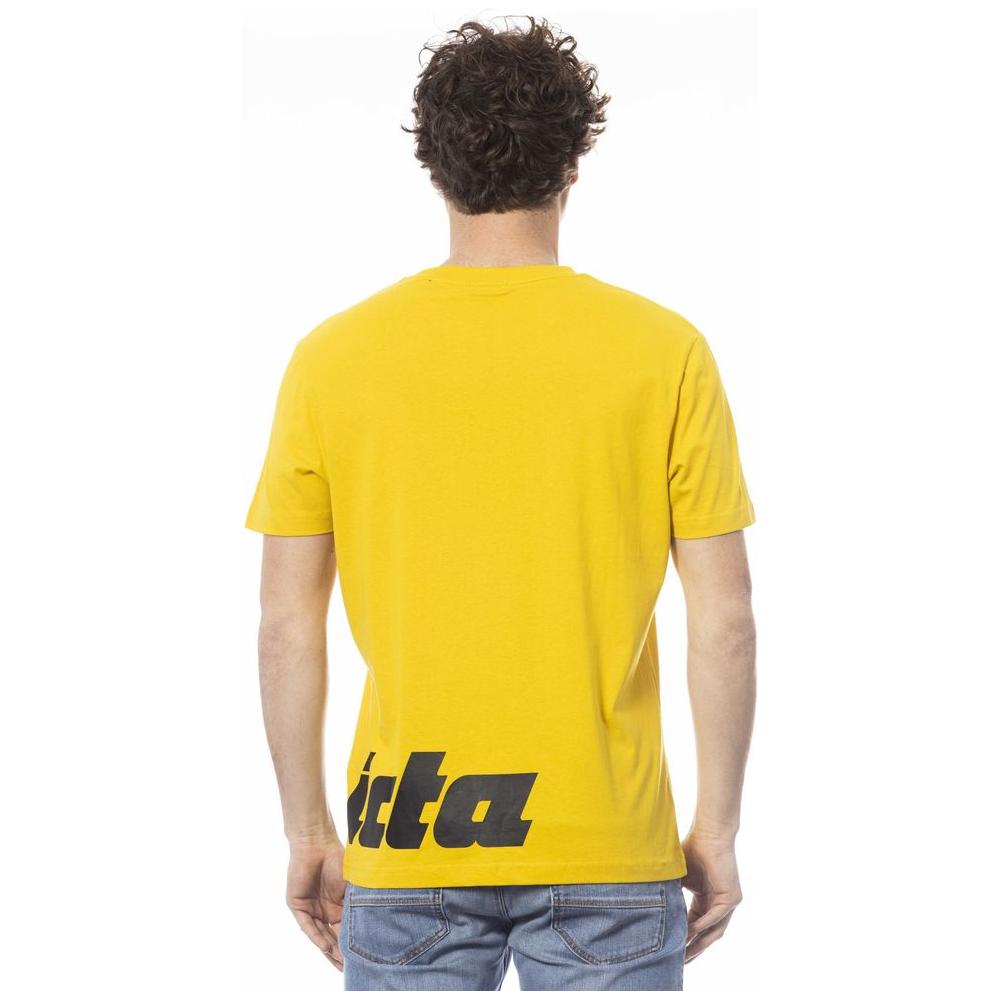 Invicta Yellow Cotton Men's T-Shirt IN-24038-M