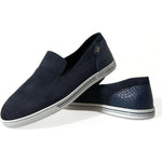 Dolce & Gabbana Blue Suede Caiman Loafers Saint Tropez Shoes MV5580-39