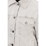 Jacob Cohen Gray Cotton Women Jacket JA-24194-IT40|S