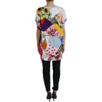 Dolce & Gabbana Multicolor Patchwork Cotton Silk Blouse Top TSH84534-44