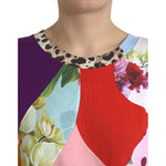 Dolce & Gabbana Multicolor Patchwork Cotton Silk Blouse Top TSH84534-44