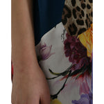 Dolce & Gabbana Multicolor Patchwork Cotton Silk Blouse Top TSH84534-44