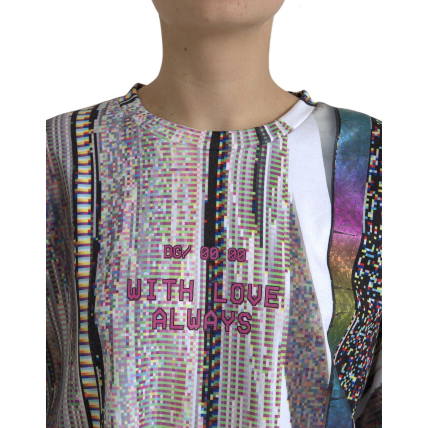 Dolce & Gabbana Multicolor With Love Always Print T-shirt TSH84328-42