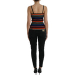 Dolce & Gabbana Multicolor Stripes Spaghetti Strap Tank Top TSH84802-40
