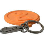 Dolce & Gabbana Elegant Orange Charm Keyring with Silver Detail Dolce & Gabbana Coral