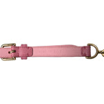 Dolce & Gabbana Pink Leather Crystal Chain Embellished Belt WMB314-85-M