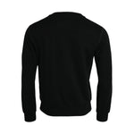 Dolce & Gabbana Black Cotton Long Sleeves Sweatshirt Sweater TSH851944-44