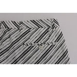 Dolce & Gabbana Elegant Striped Cotton-Linen Shorts Dolce & Gabbana Dark Gray
