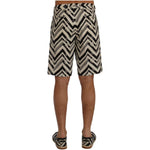 Dolce & Gabbana Striped Casual Knee-High Shorts Dolce & Gabbana Dim Gray