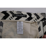Dolce & Gabbana Striped Casual Knee-High Shorts Dolce & Gabbana Slate Gray
