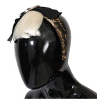 Dolce & Gabbana Black Crystal White Diadem Headband SMY1071