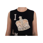 Dolce & Gabbana Black I AM A PRINCESS Crystal Shift Dress DR1053-7