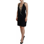 Dsquared² Black Embellished Sleeveless V-neck Jumpsuit Dress DR28909-38