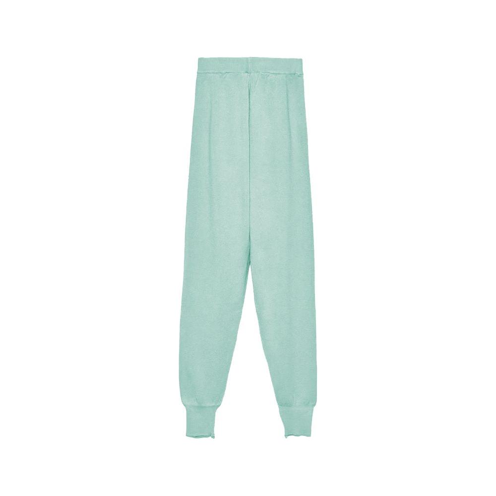 Hinnominate Mint Green Wool Blend Tracksuit Trousers HI-11561-M