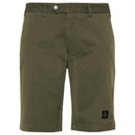 Refrigiwear Elegant Beige Bermuda Shorts with Logo Patch RE-12675-W33