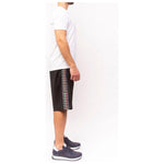 Bikkembergs Sleek Anniversary Striped Bermuda Shorts Bikkembergs White Smoke
