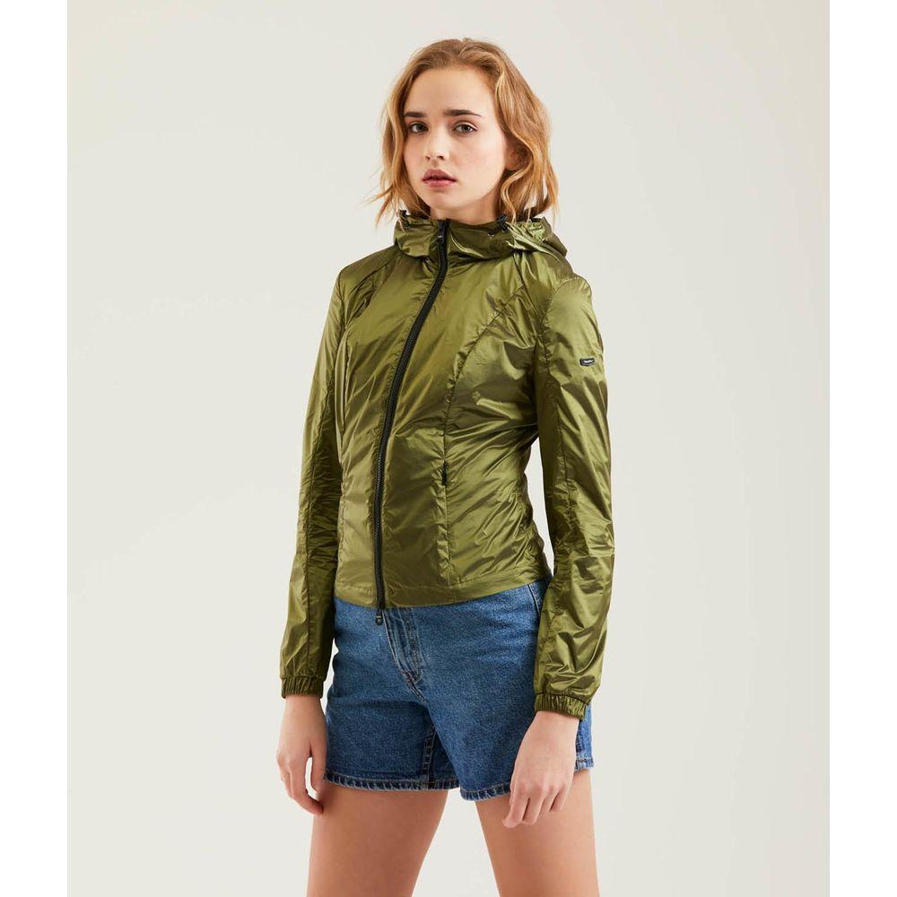 Refrigiwear Green Polyamide Women Jacket RE-1133-IT40|S
