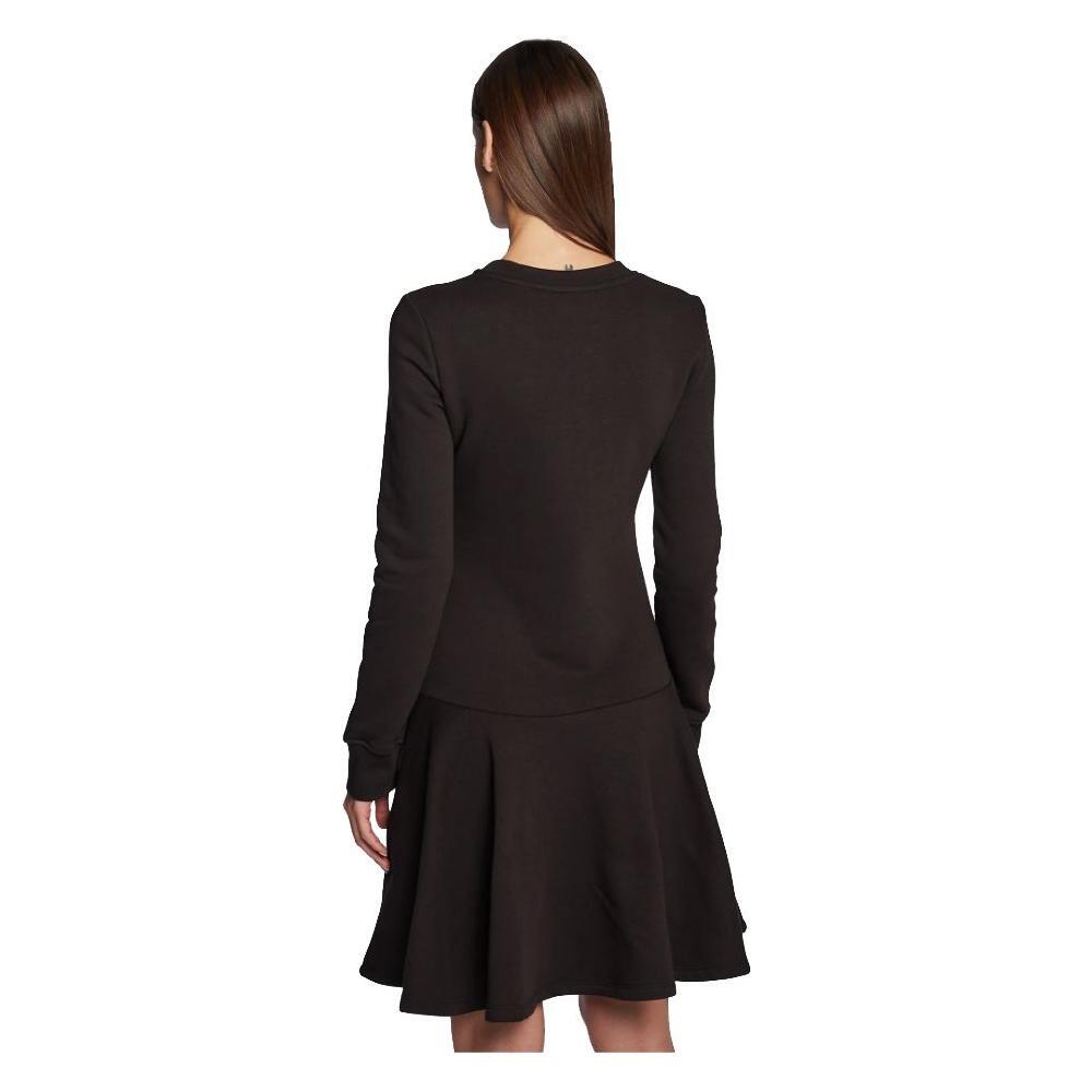 Love Moschino Chic Embossed Logo Cotton Blend Dress LO-10231-IT46 | L