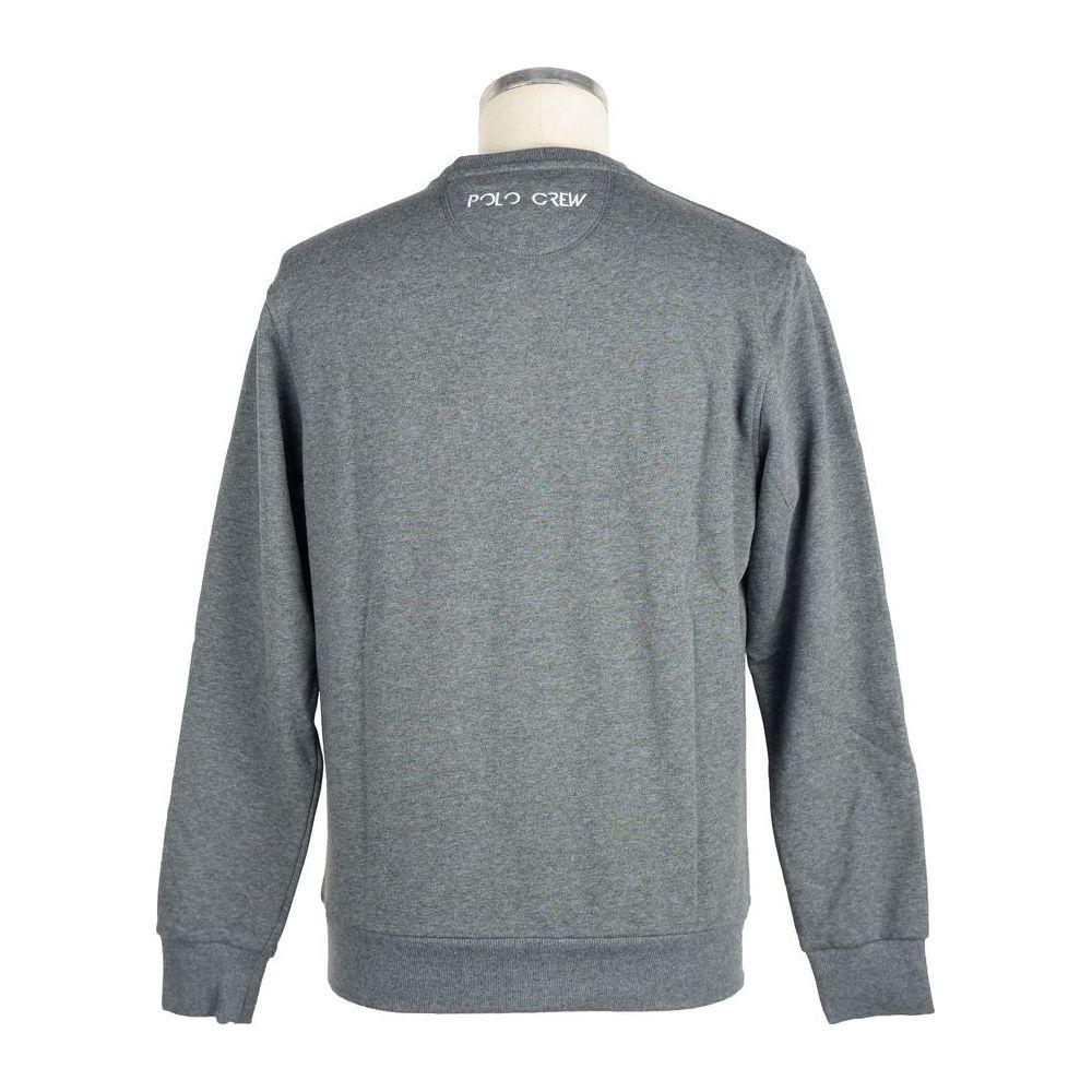 La Martina Gray Cotton Men Sweater MAN SWEATERS