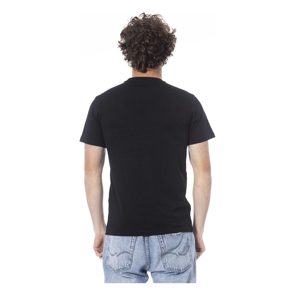 Cavalli Class Black Cotton T-Shirt