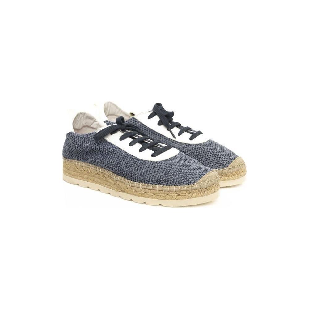 Cerruti 1881 Blue Calfskin Men Sneaker CE-24468-EU39/US6