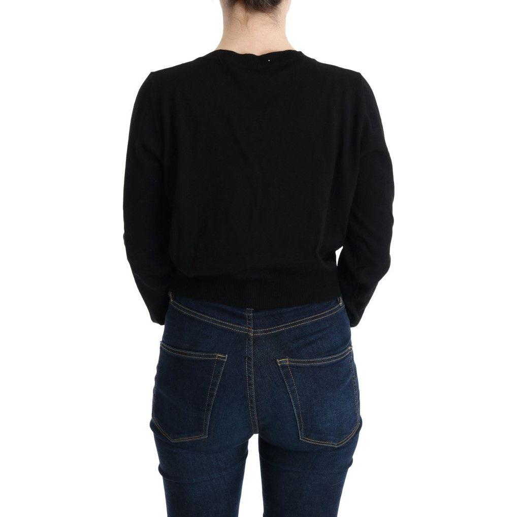 MARGHI LO' Black Wool Blouse Sweater SIG30150-2