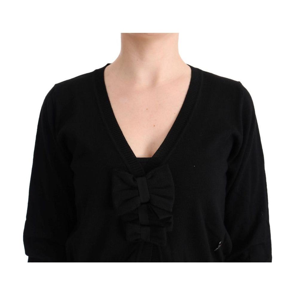 MARGHI LO' Black Wool Blouse Sweater SIG30150-2