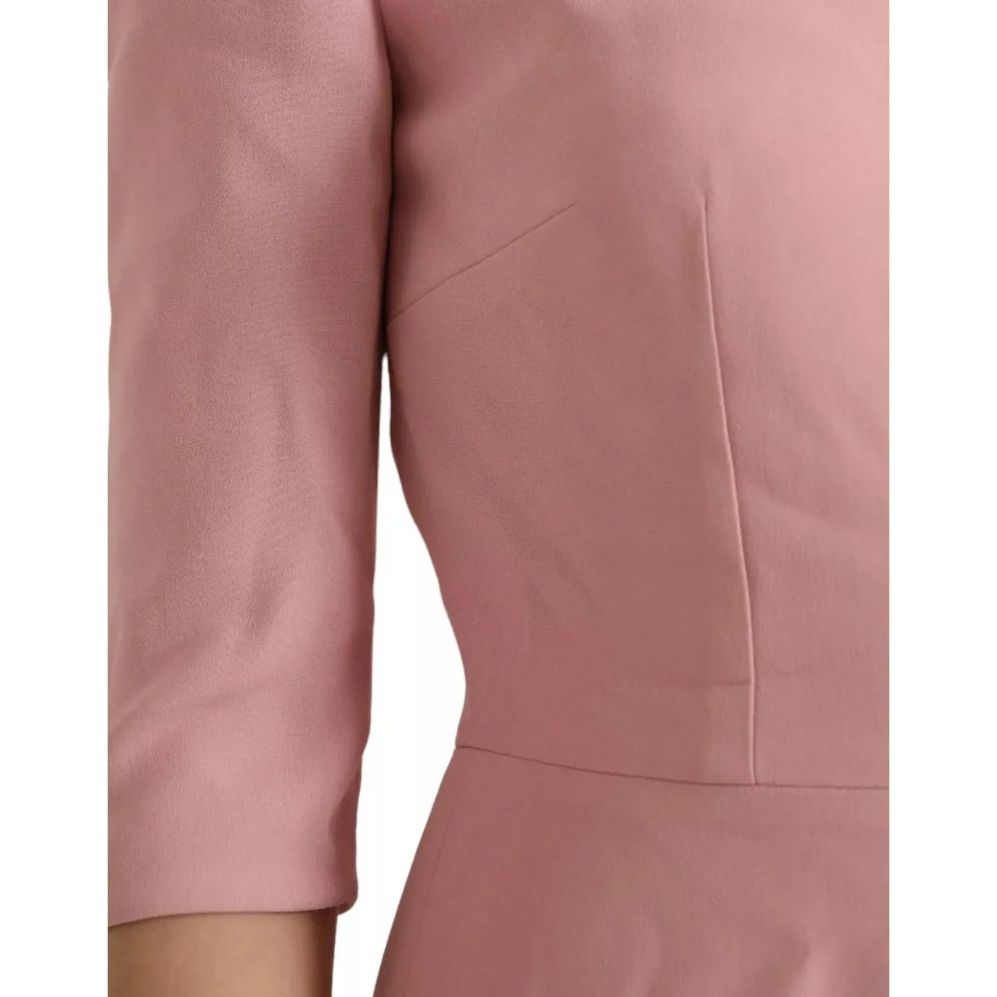 Dolce & Gabbana Pink A-line Flare Viscose Short Sleeves Dress DR281183-42
