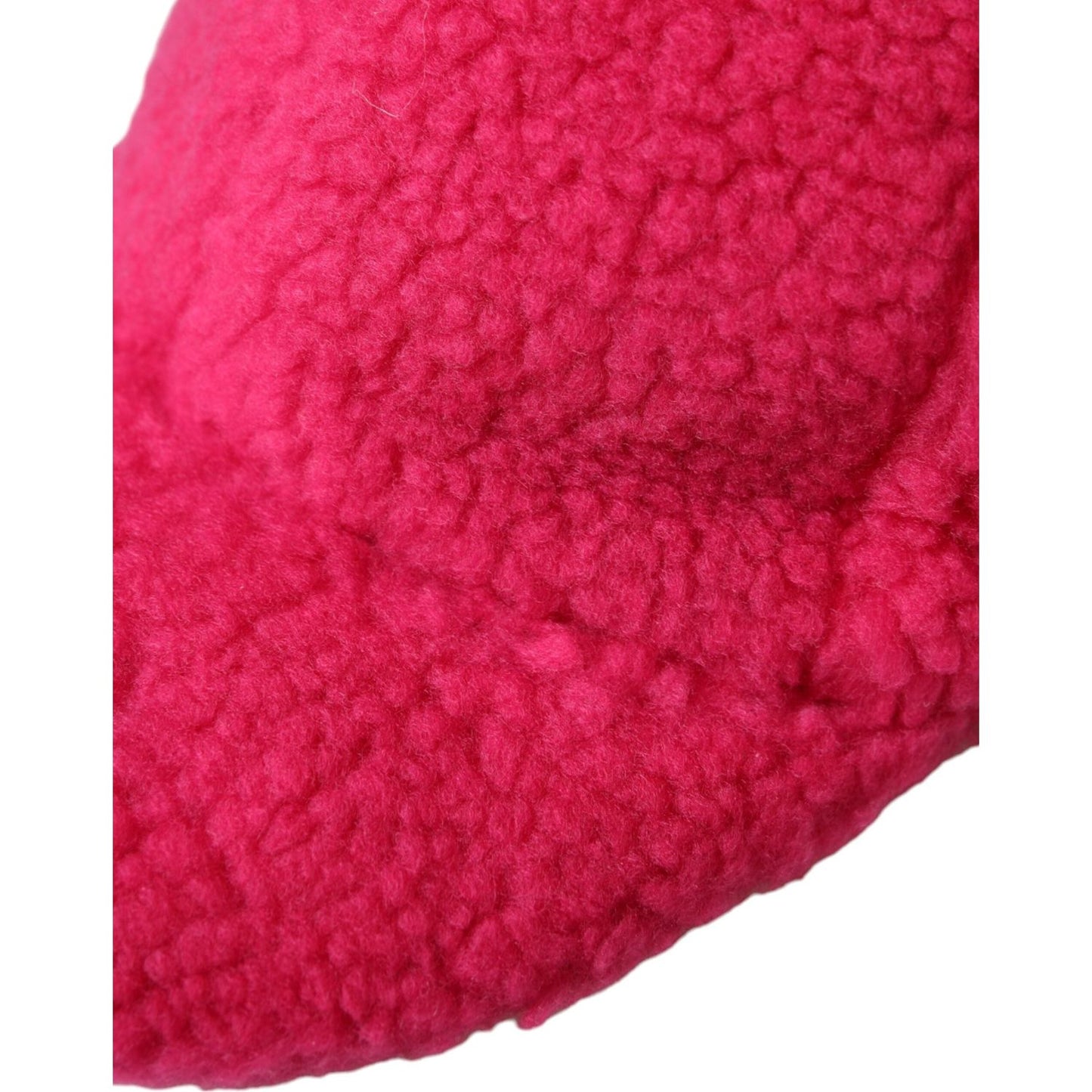 Dolce & Gabbana Pink Fleece Plush Baseball Hat Men HAT9536-58