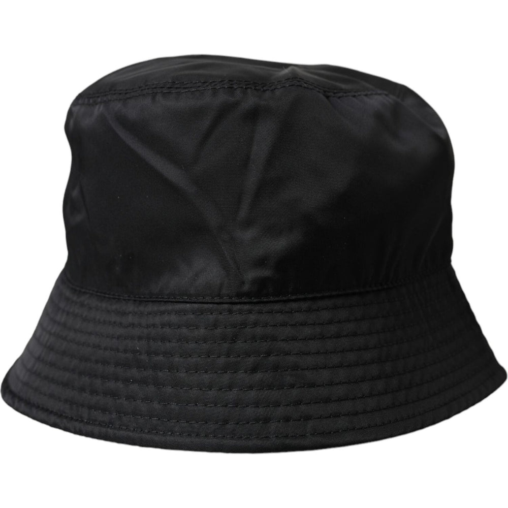 Dolce & Gabbana Black Wide Brim Cap Bucket Hat Men HAT9539-57