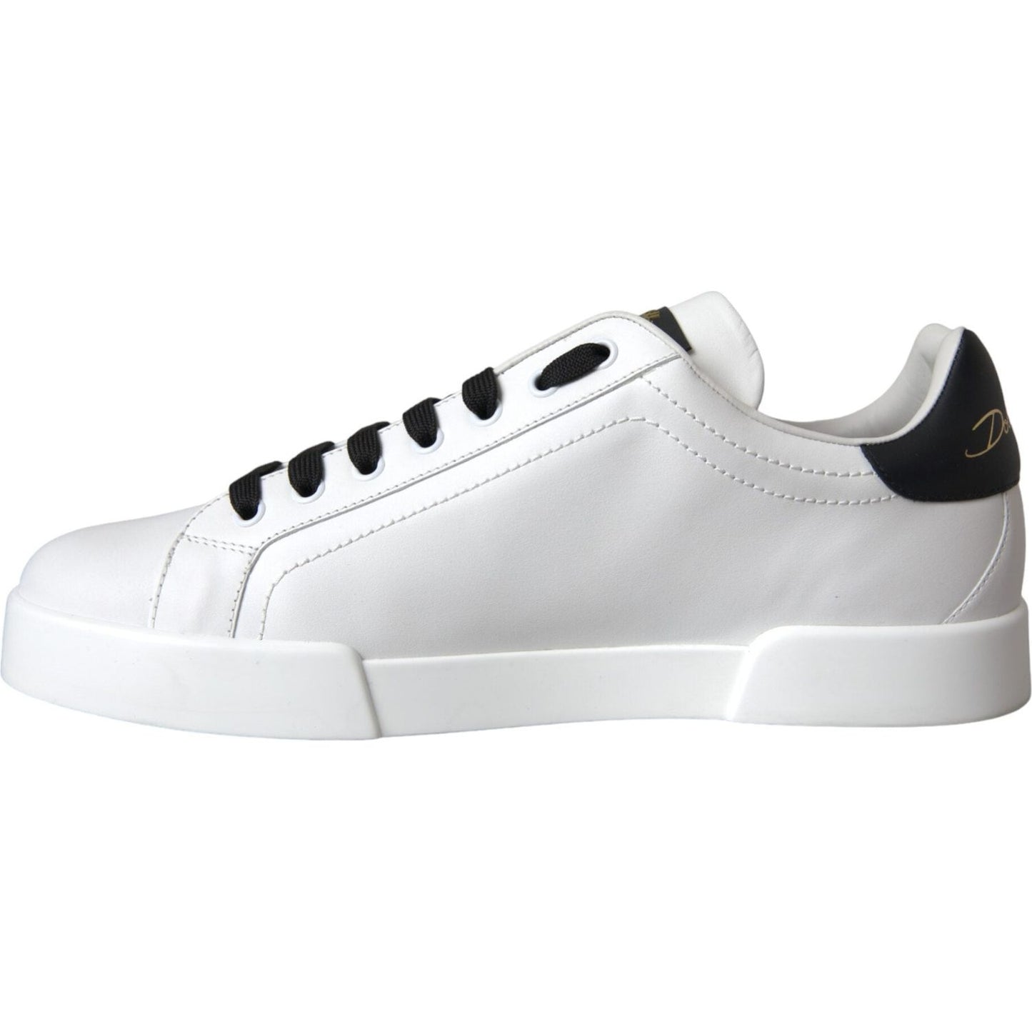 Dolce & Gabbana White Leather DG Logo Casual Low Top Sneakers Shoes MV5710-41.5