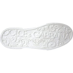 Dolce & Gabbana White Leather DG Logo Casual Low Top Sneakers Shoes MV5710-41.5