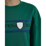 Philippe Model Green Cotton Logo Print Long Sleeves Pullover Sweater TSH83274-XL