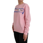 Philippe Model Pink Cotton Logo Print Long Sleeves Pullover Sweater TSH83273-XL