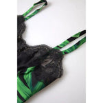Dolce & Gabbana Black Philodendron Print Silk Camisole Underwear BIK1735-2