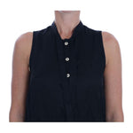 Versace Jeans Black Sleeveless Viscose Blouse Top TSH1470-3
