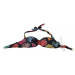 Dolce & Gabbana Black Corals Print Swimsuit Beachwear Bikini Top BIK1229-1