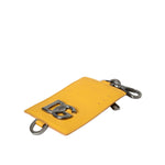 Dolce & Gabbana Orange Calf Leather Credit Card Holder Clip On Wallet SMY10328