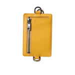 Dolce & Gabbana Orange Calf Leather Credit Card Holder Clip On Wallet SMY10328