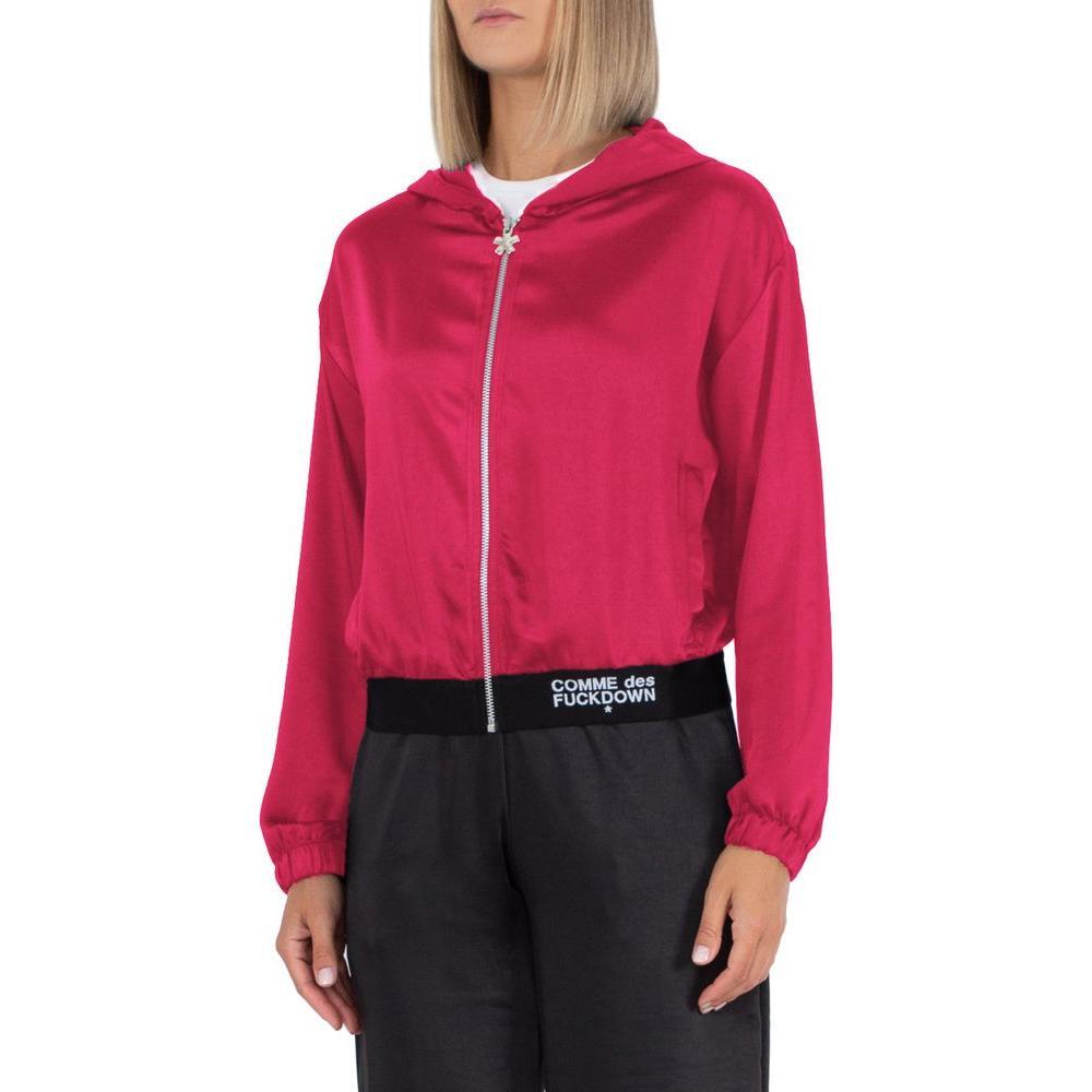 Comme Des Fuckdown Fuchsia Polyester Sweater CO-13537-XS