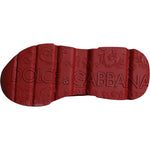 Dolce & Gabbana Red Leather Daymaster Low Top Sneakers Shoes MV5879-40