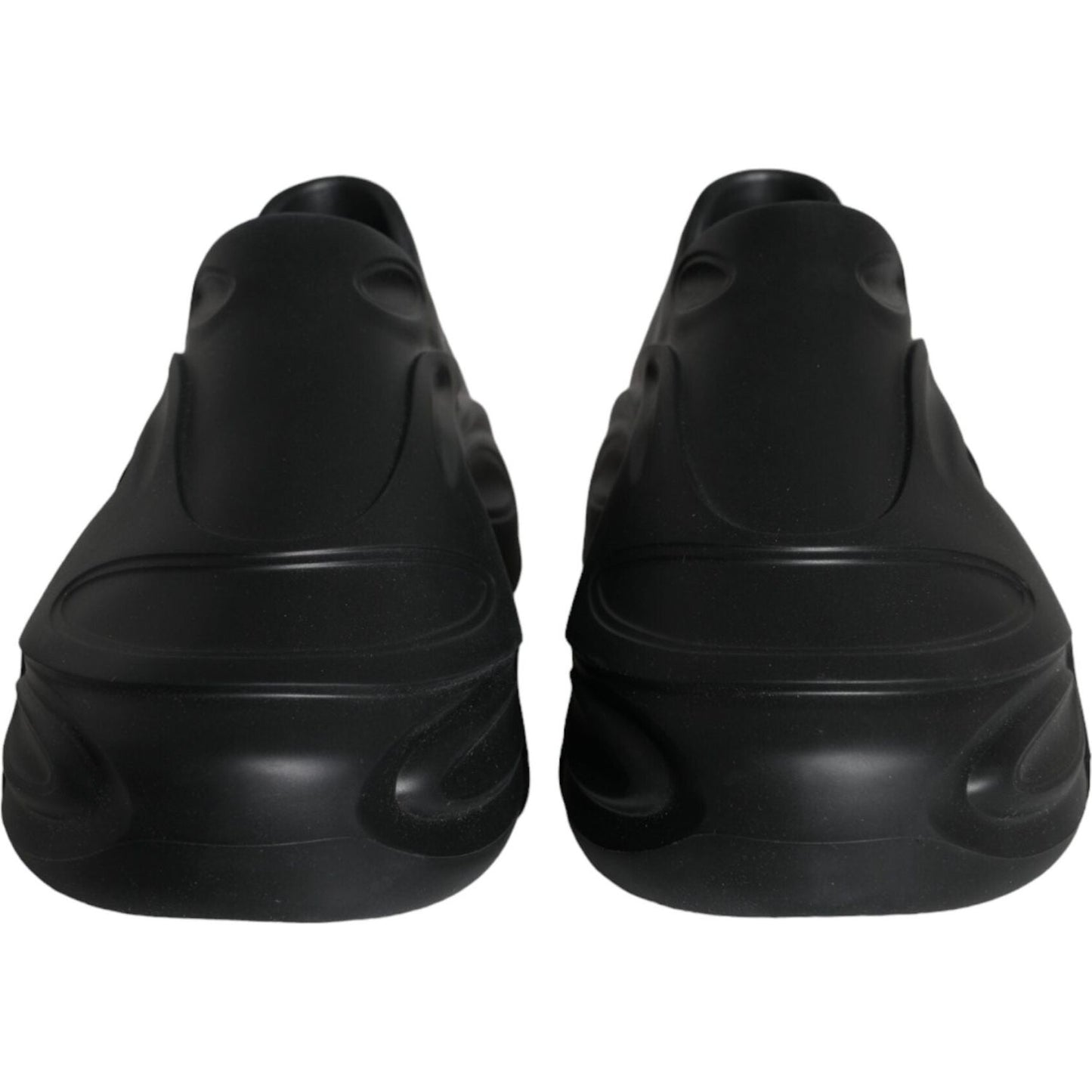 Dolce & Gabbana Black Foiled Rubber Toy Low Top Sneakers Shoes MV5881-44