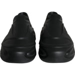 Dolce & Gabbana Black Foiled Rubber Toy Low Top Sneakers Shoes MV5881-44