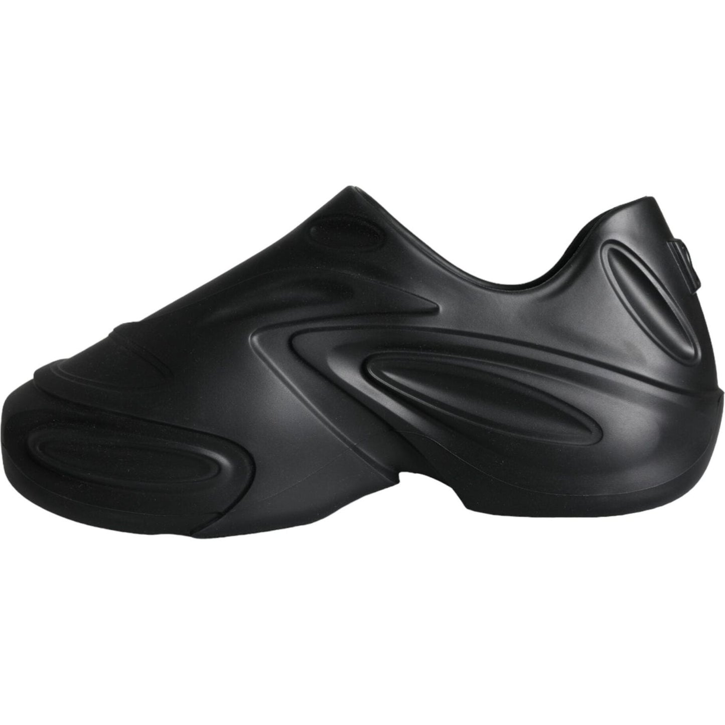 Dolce & Gabbana Black Foiled Rubber Toy Low Top Sneakers Shoes MV5881-44